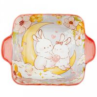 Салатник фарфоровый "Зайки" (700 мл)