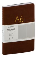 Блокнот в клетку "Format. No 5" (A6+; коричневый)