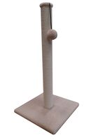 Когтеточка "Кэт Хаус" (37х37х75 см; бежевый)