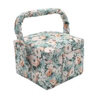 Шкатулка-органайзер для рукоделия "Ромашки" (12х12х9,5 см)