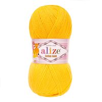 Пряжа "Cotton gold №216" (100 г; 330 м; темно-желтый)