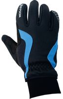 Перчатки велосипедные "WCG 43-0476" (S; чёрные/синие)