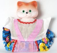 Мягкая игрушка на руку "Кошка" (25 см)