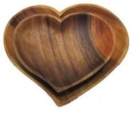 Блюдо деревянное "С любовью" (200х180х25 мм)