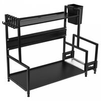 Подставка хозяйственная "Оазис №2" (40х21х36 см; черный)