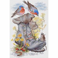 Набор для вышивания "Неожиданные соседи" (180х280 мм)