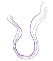 Набор шнурков для украшений (3 шт.; фиолетовый)