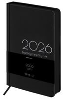 Ежедневник датированный на 2026 год "Vista. Black coal" (А5)