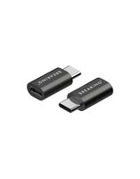 Адаптер Breaking 24502 Micro-USB – USB-C (чёрный)