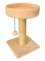 Когтеточка-лежанка "Кэт Хаус. Люкс" (35х35х55 см; бежевый)