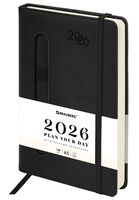 Ежедневник датированный на 2026 год "Optimal" (А5; чёрный)