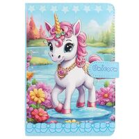 Блокнот "Единорожка" (145х210 мм; голубой)