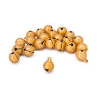 Бубенчики для творчества и рукоделия "Жемчужные" (20 шт.; 10 мм; желтый)