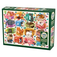 Пазл "Кошки против пазлов" (1000 элементов)