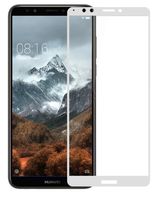 Защитное стекло CASE Full Glue для Huawei Y7 Prime (2018) \ Honor 7C Pro (глянец; белое; 0,33 мм)