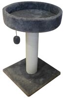 Когтеточка-лежанка "Кэт Хаус" (35х35х55 см; серый)