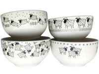 Набор тарелок глубоких (4 шт.; 480 мл; белый)