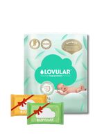 Подгузники "Lovular. Bamboo" (4-8 кг; 74 шт.; + влажные салфетки)