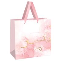 Пакет бумажный подарочный "Marble pattern" (20х20х10 см)