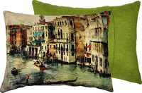 Подушка "Венеция" (45x35 см; зелёная)