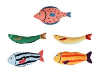 Игрушка для кошек "Рыба разноцветная" (21-23 см)