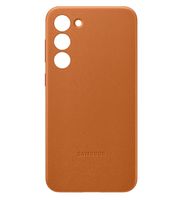 Чехол Samsung Leather Case для Samsung Galaxy S23+ (песочно-бежевый)