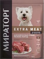 Корм сухой для щенков "Extra Meat. Для мелких пород" (600 г; телятина)