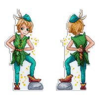 Набор для вышивания на пластиковой канве "Отважный мальчик" (80х160 мм)