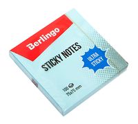 Стикеры "Berlingo" (75х75 мм; 100 листов; голубой)