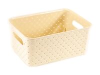Корзина "Береста" (23,5х17,3х10,5 см; слоновая кость)