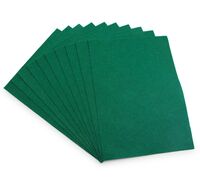 Фетр листовой мягкий (20х30 см; изумрудный; 10 листов)