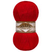 Пряжа "Angora Gold №106" (100 г; 550 м; красный)