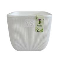 Горшок с дренажной системой "Фабио" (1,95 л; белый)