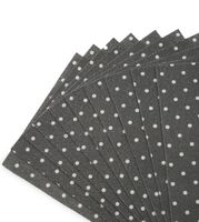 Фетр листовой мягкий "Горох" (20х27 см; темно-серый; 10 листов)