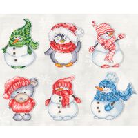 Набор для вышивания "Зимние игрушки" (90х90 мм)