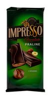 Шоколад горький "Импрессо. С начинкой пралине" (200 г)