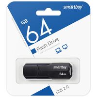 USB Flash Drive 64GB SmartBuy Clue Black (SB64GBCLU-K)