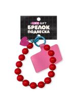 Брелок-подвеска для телефона "Сердце в розовом"