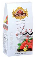 Чай белый "Basilur. Клубника и ваниль" (100 г)