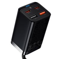 Сетевое зарядное устройство Baseus GaN3 Pro Desktop Fast Charger 65W (черный)