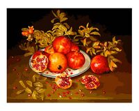 Картина по номерам "Натюрморт с гранатами" (300х400 мм)