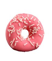 Бомбочка для ванны "Красный пончик с кокосовой посыпкой" (85 г)