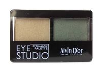 Тени для век "Eye Studio" тон: 14, бежевый-зелёный