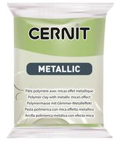 Глина полимерная "Cernit Metallic" (зеленое золото; 56 г)