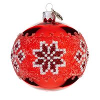Шар ёлочный "Зімовы беларускі арнамент"