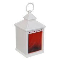 Светильник декоративный "Камин" (белый)