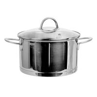 Кастрюля металлическая с крышкой 3,6 л "Хани"