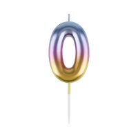 Свеча для торта "Цифра 0"
