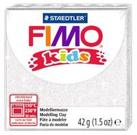Глина полимерная "FIMO Kids" (блестящий белый; 42 г)