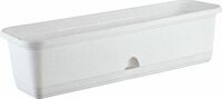 Ящик балконный "Мрамор" (80 см; белый)